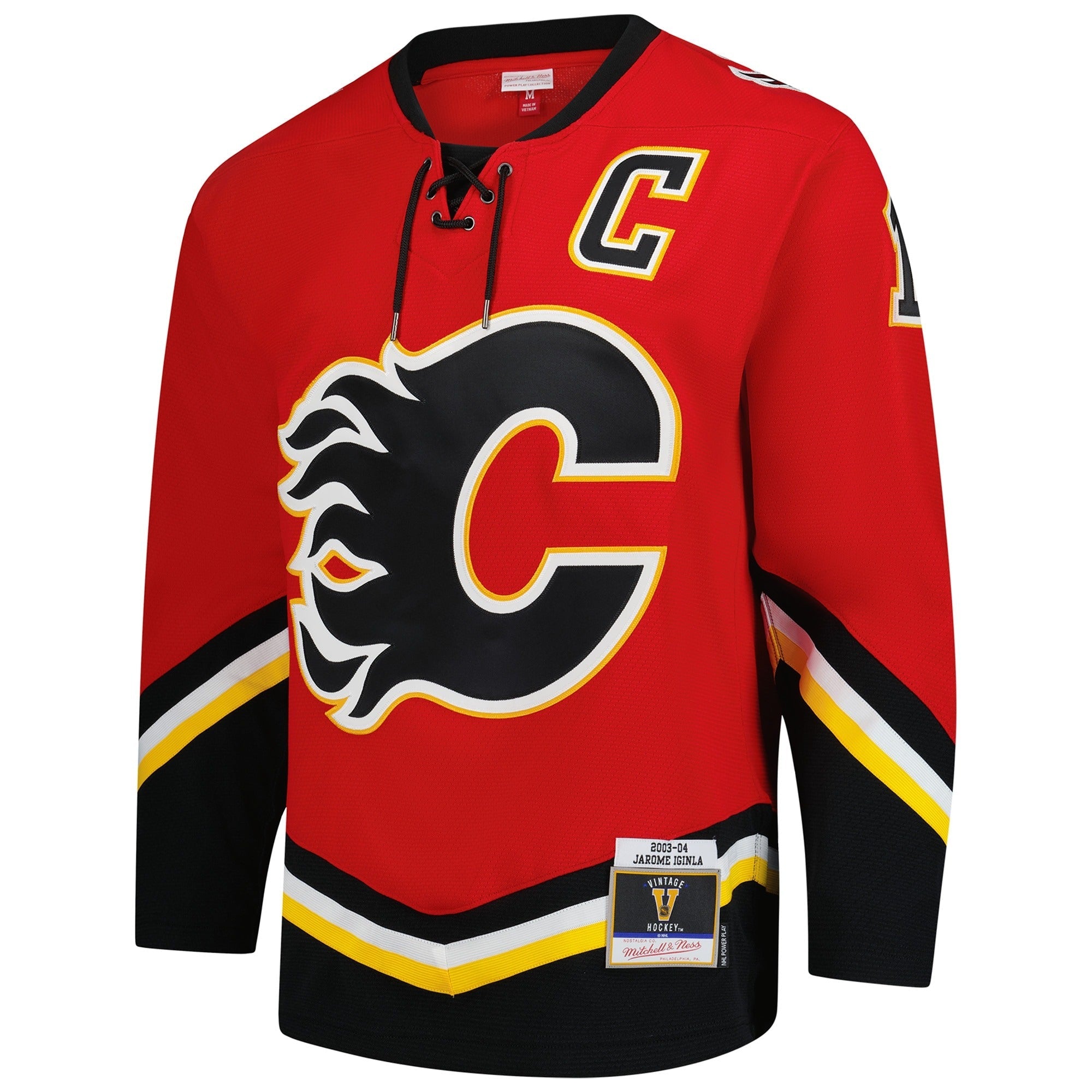 Jarome Iginla Calgary Flames Mitchell & Ness 2003-04 Power Play Jersey – Red
