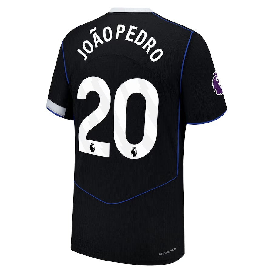 João Pedro Chelsea 2025/26 Third Player Soccer Shirt - Black