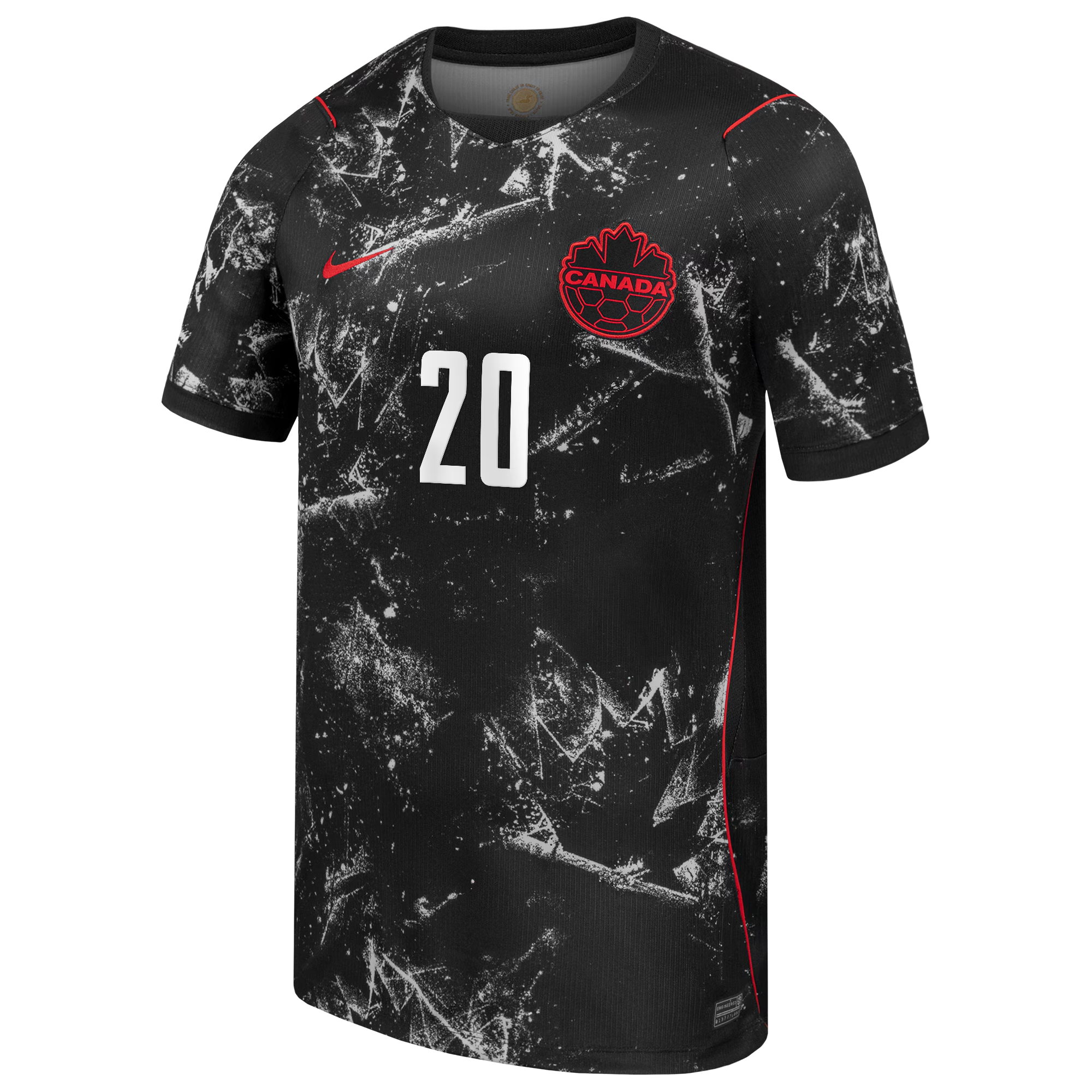 Jonathan David Canada Soccer Nike 2026 Away Match Authentic Jersey - Black - Jersey Teams World