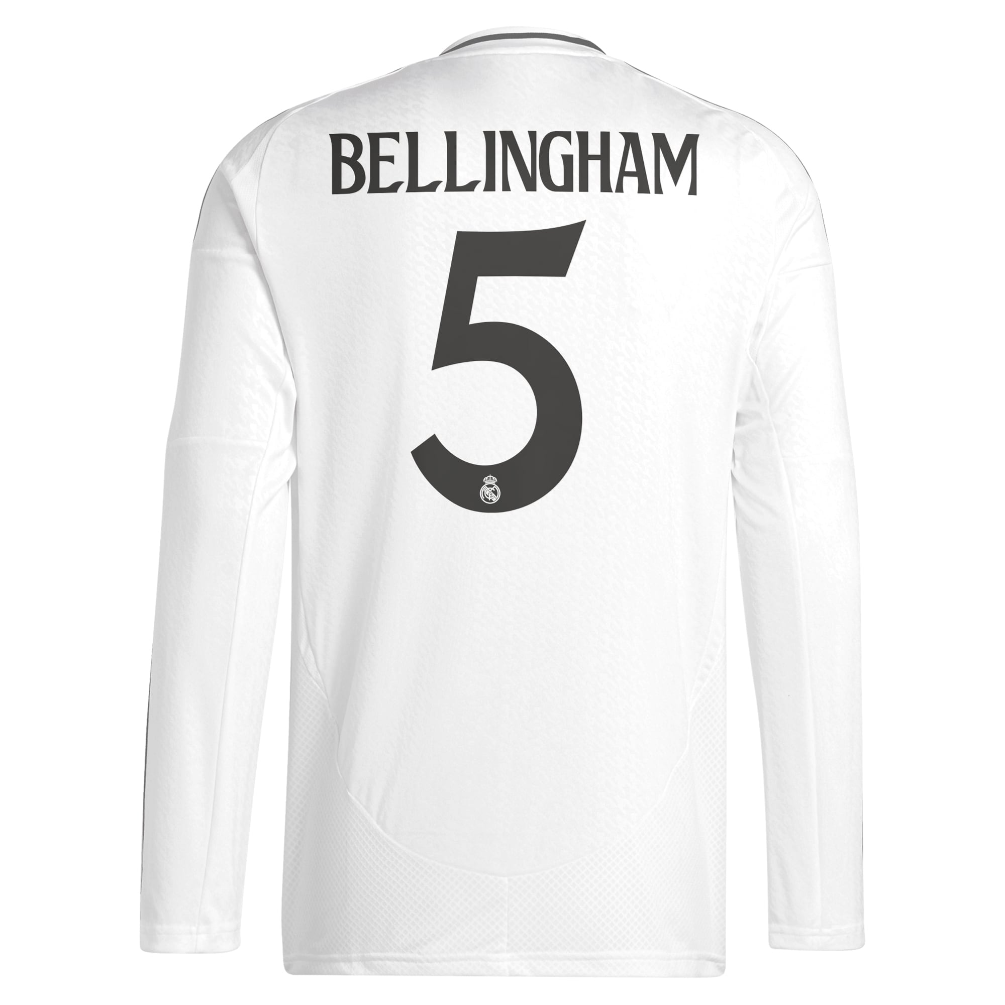Jude Bellingham Real Madrid  2024/2025 Home Long Sleeve Player Soccer Shirt - White