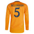 Jude Bellingham Real Madrid 2024/25 Away Long Sleeve Player Soccer Shirt - Orange