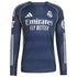 Jude Bellingham Real Madrid 2025/26 Away Long Sleeve Player Soccer Shirt - Blue