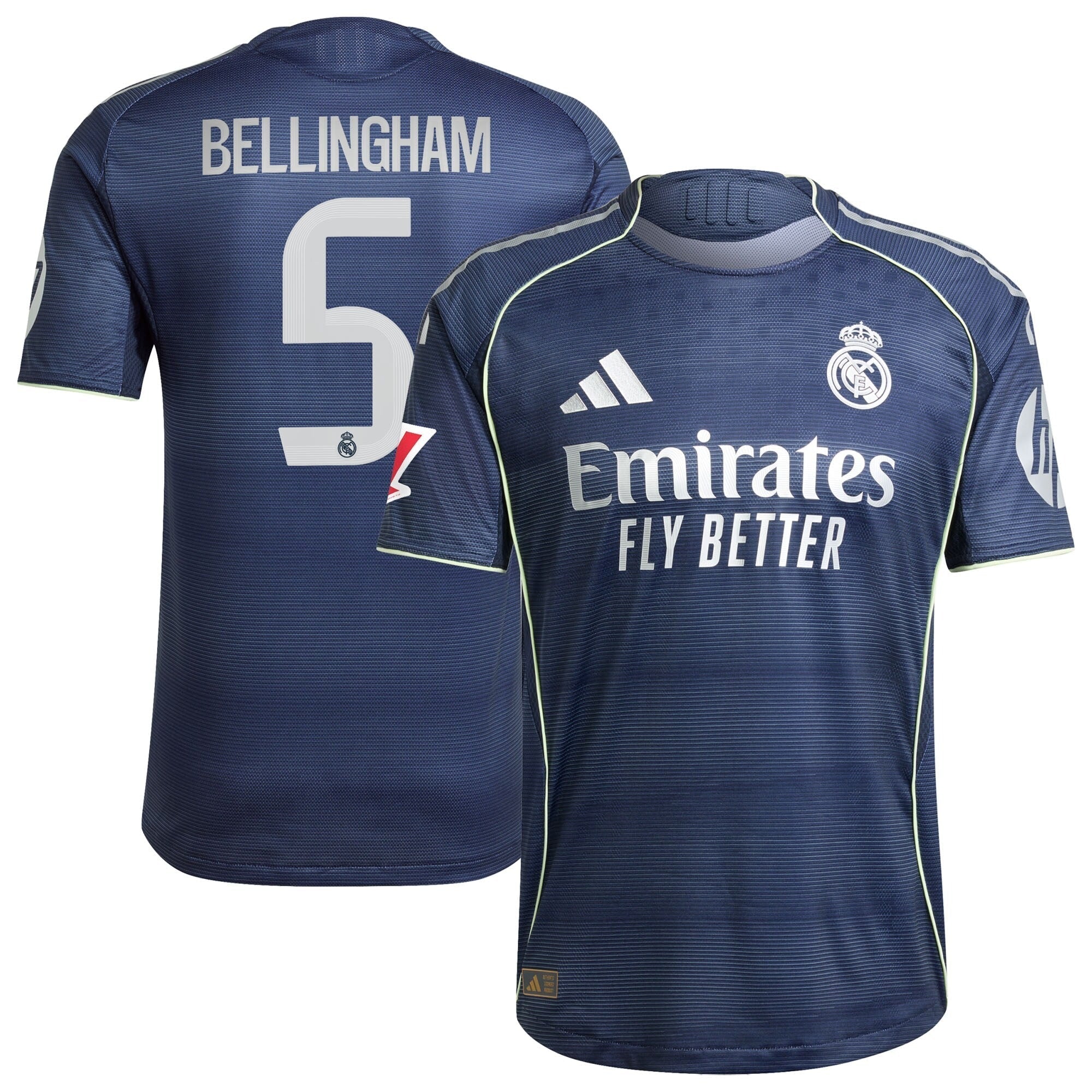 Jude Bellingham Real Madrid 2025/26 Away Player Soccer Shirt - Blue