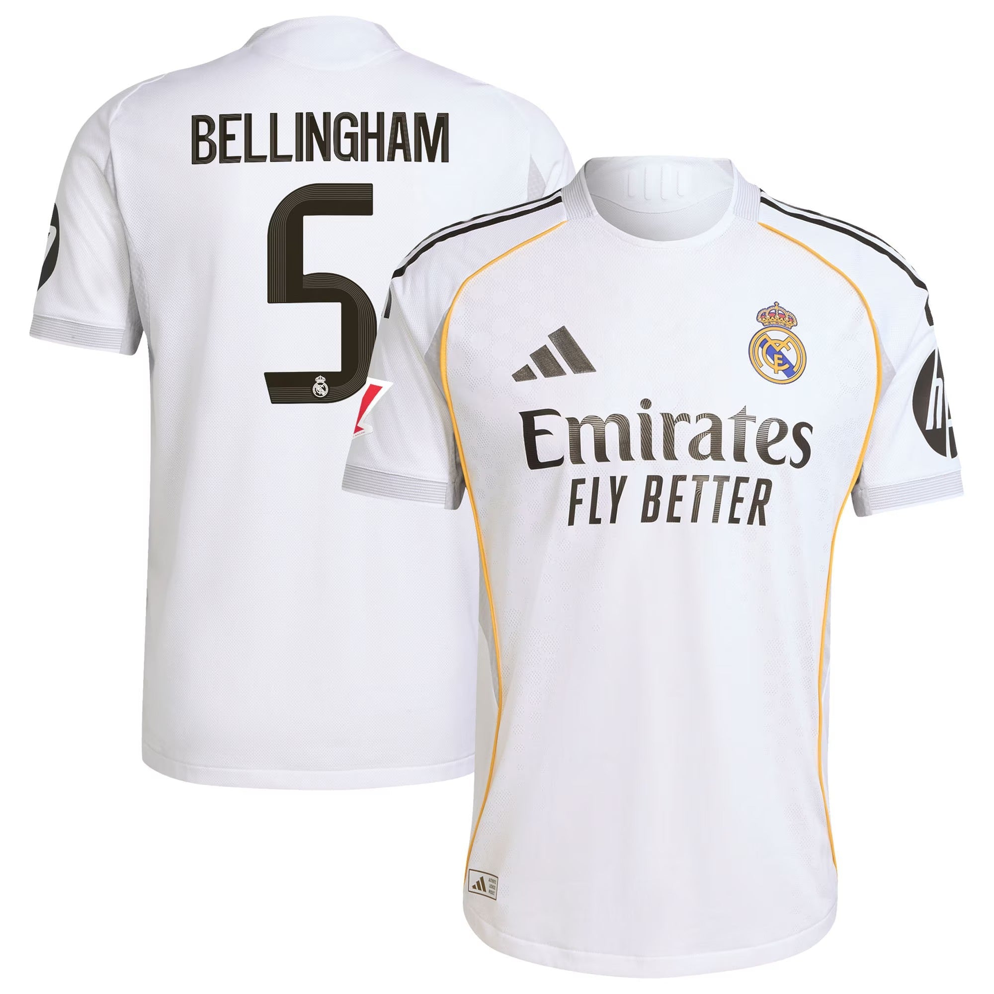 Jude Bellingham Real Madrid 2025/26 Home Soccer Shirt - White