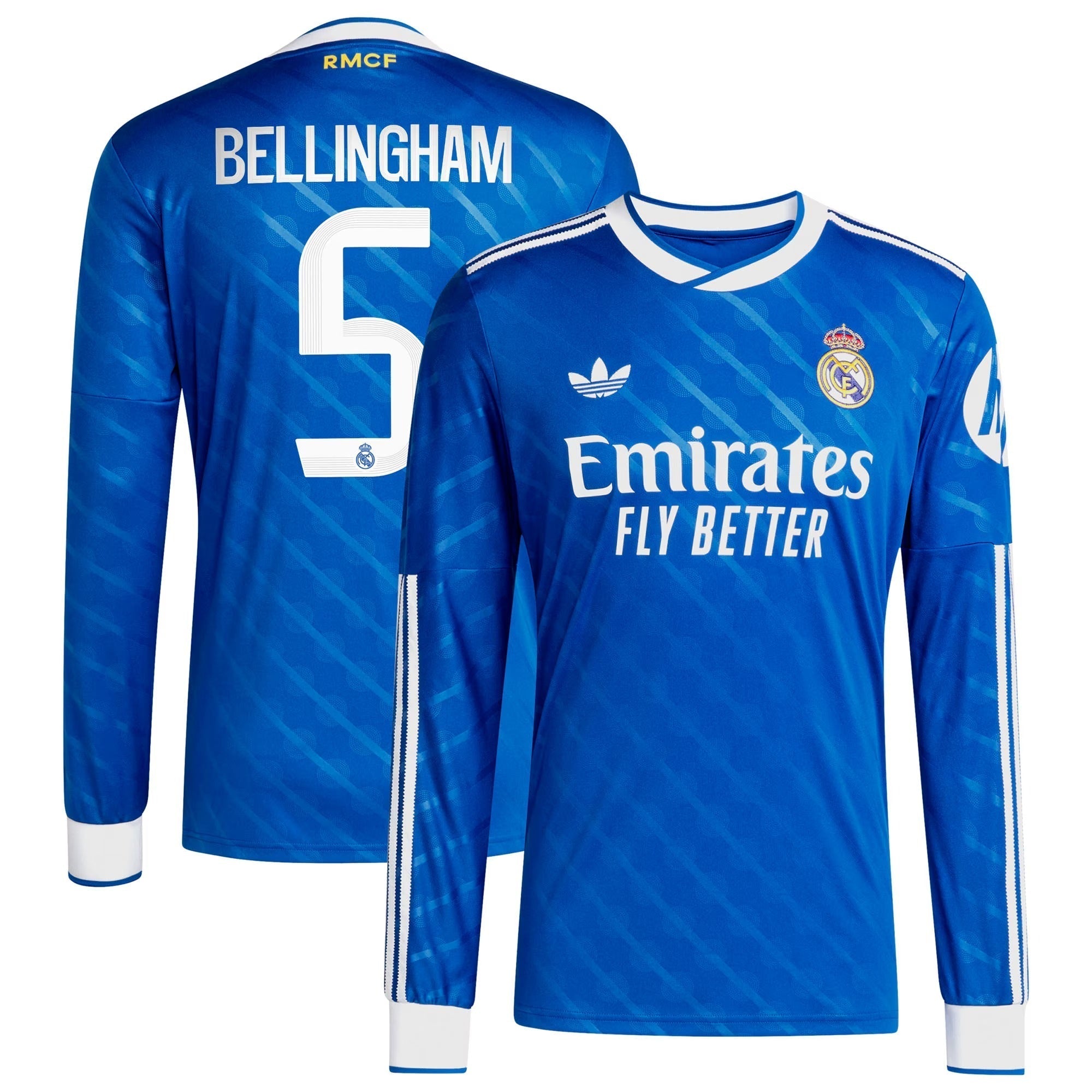 Jude Bellingham Real Madrid 2025/26 Third Long Sleeve Player Soccer Shirt - Blue