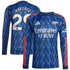 Kai Havertz Arsenal 2025/26 Away Long Sleeve Player Soccer Shirt - Blue