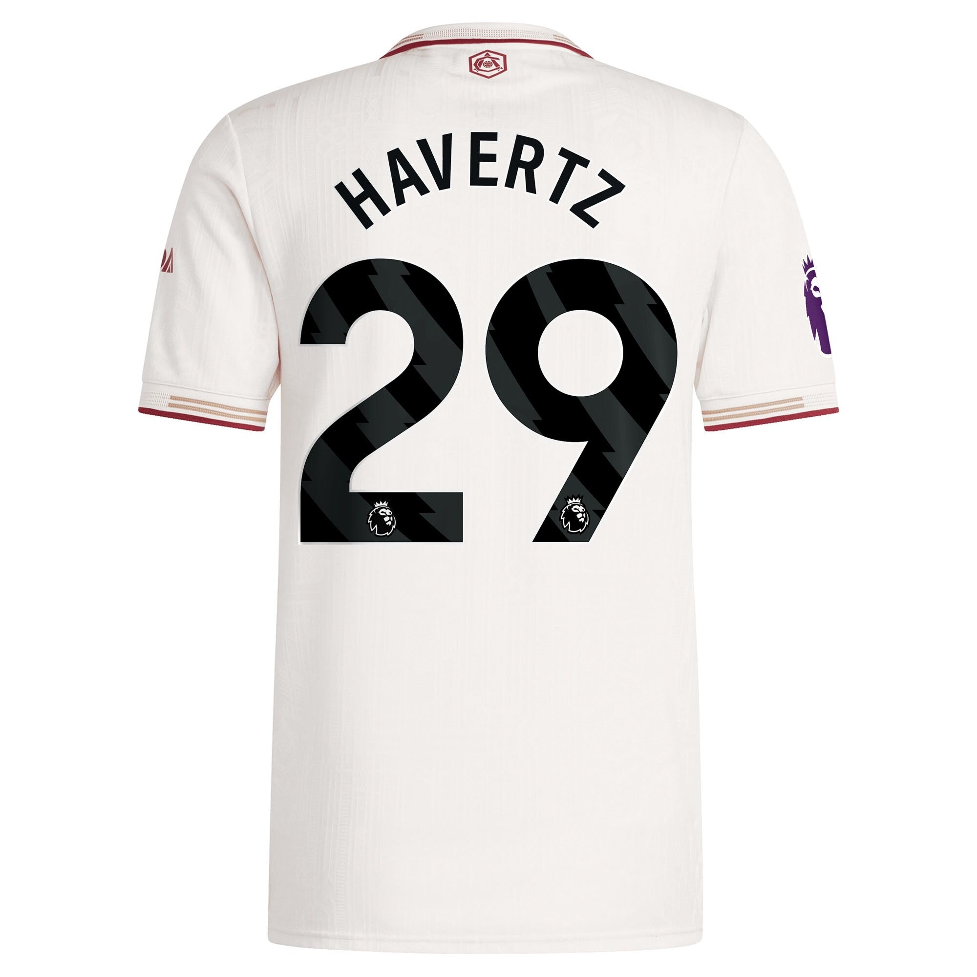 Kai Havertz Arsenal 2025/26 Third Player Soccer Shirt - White