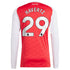 Kai Havertz Arsenal 2025/26 Home Long Sleeve Player Soccer Shirt - Red