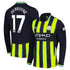 Kevin De Bruyne Manchester City 2024/25 Away Long Sleeve Player Soccer Shirt - Navy