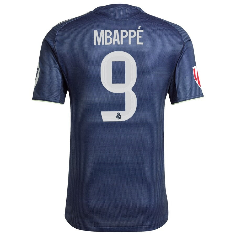 Kylian Mbappé Real Madrid 2025/26 Away Player Soccer Shirt - Blue
