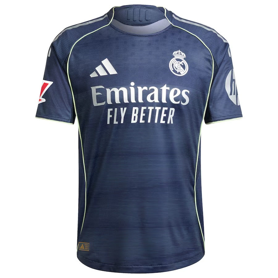 Kylian Mbappé Real Madrid 2025/26 Away Player Soccer Shirt - Blue