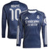 Kylian Mbappé Real Madrid Authentic 2025/26 Away Long Sleeve Player Soccer Shirt - Blue