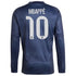 Kylian Mbappé Real Madrid Authentic 2025/26 Away Long Sleeve Player Soccer Shirt - Blue