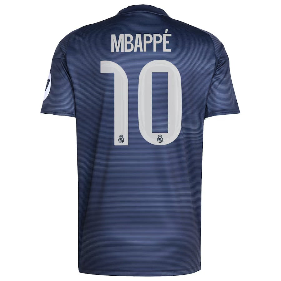 Kylian Mbappé Real Madrid Authentic 2025/26 Away Player Soccer Shirt - Blue