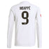 Kylian Mbappé Real Madrid 2025/26 Home Long Sleeve Soccer Shirt - White