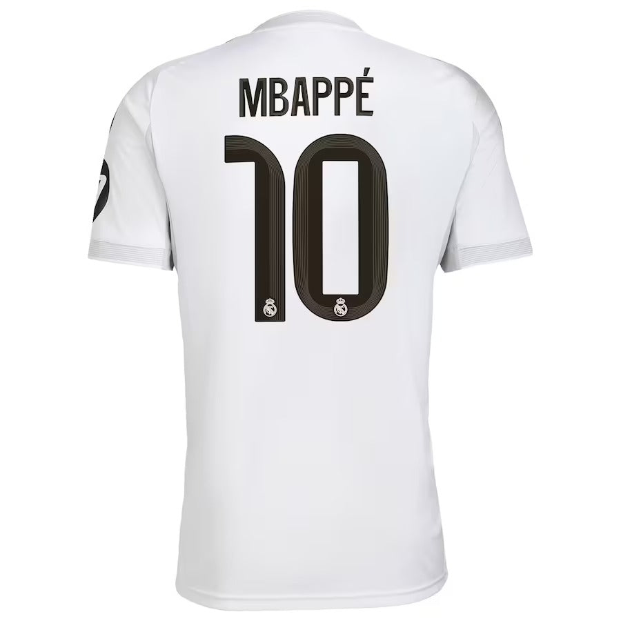 Kylian Mbappé Real Madrid 2025/26 Home Player Soccer Shirt - White