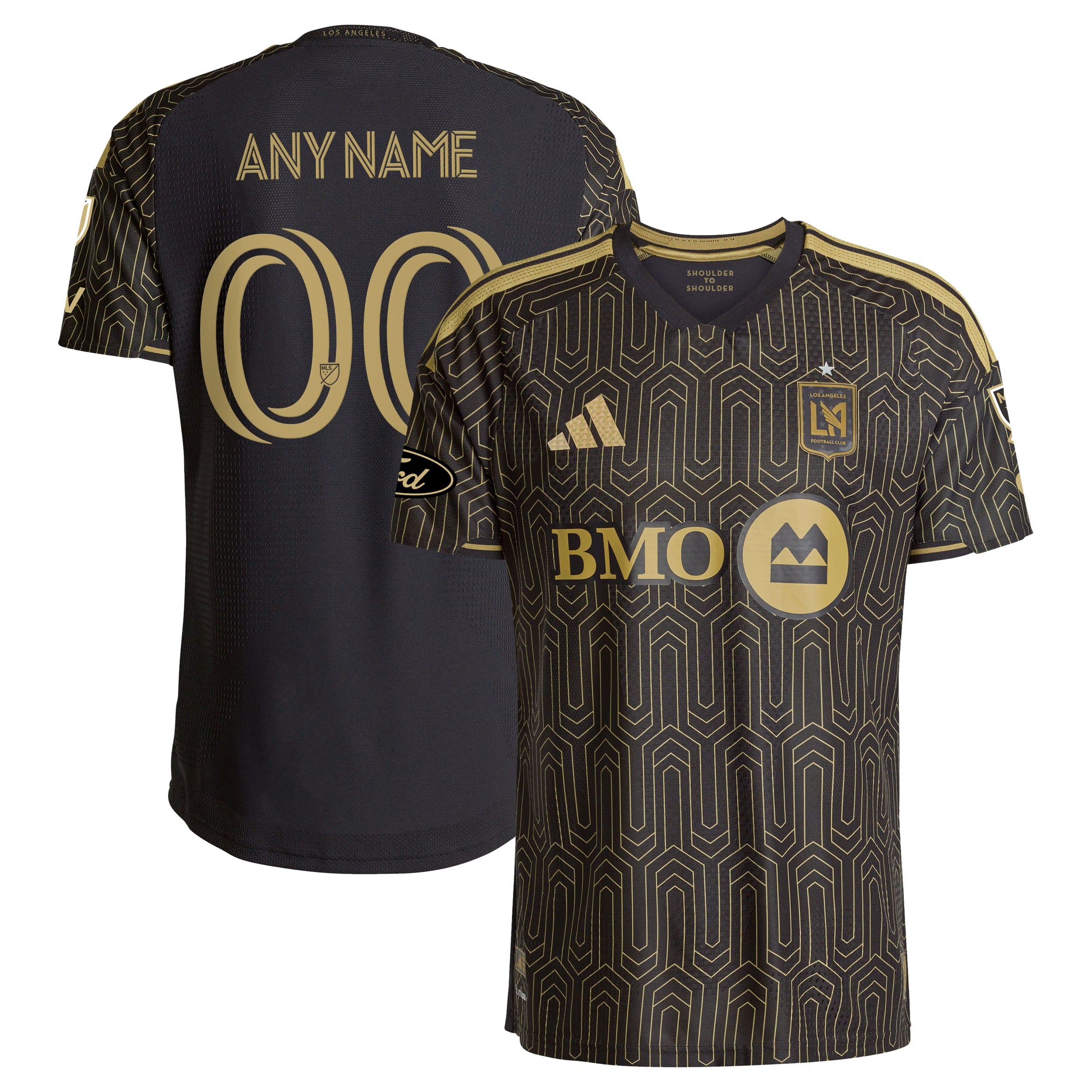 LAFC // adidas Official 2026 Primary On-Field Patch Custom Jersey – Black
