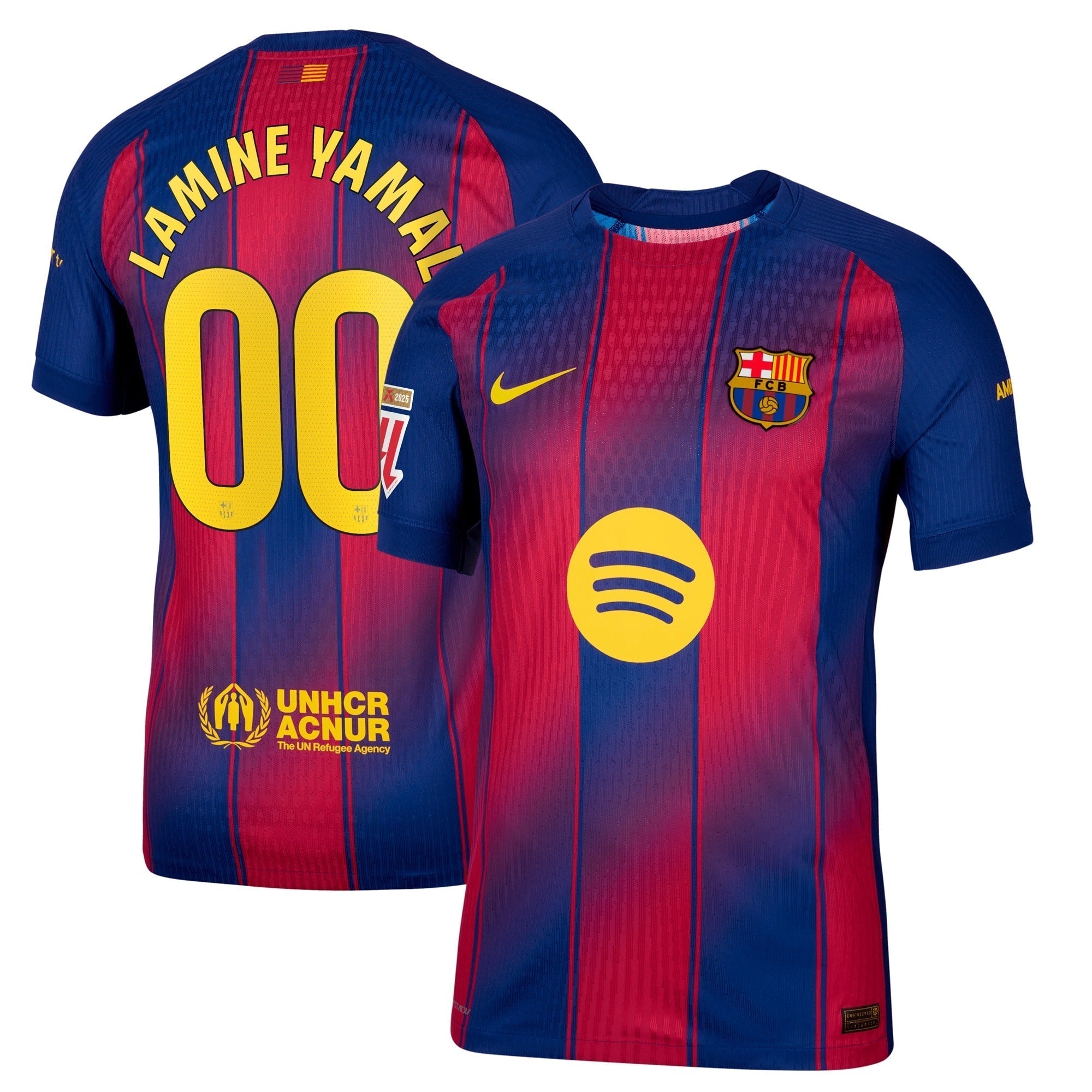 Lamine Yamal Barcelona 2025/26 Home Player Soccer Shirt - Blue