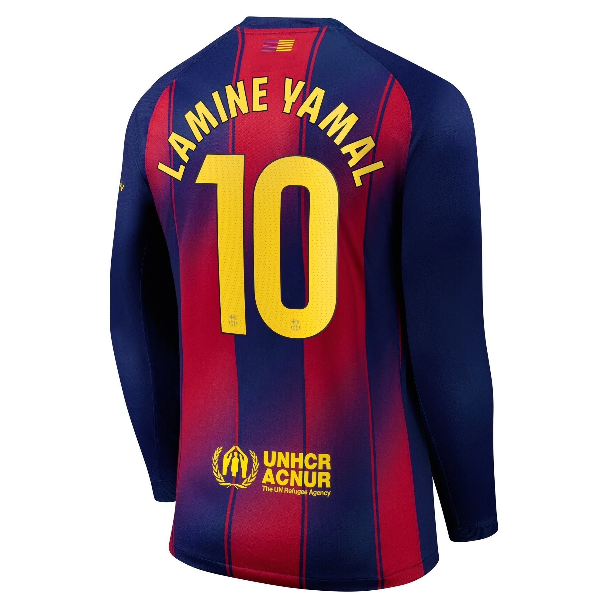 Lamine Yamal Barcelona 2025/26 Long Sleeve Player Soccer Shirt - Blue