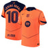 Lamine Yamal Barcelona 2025/26 Third Player Soccer Shirt - Orange