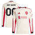 Liverpool 2025/26 Away Long Sleeve Custom Soccer Shirt - White