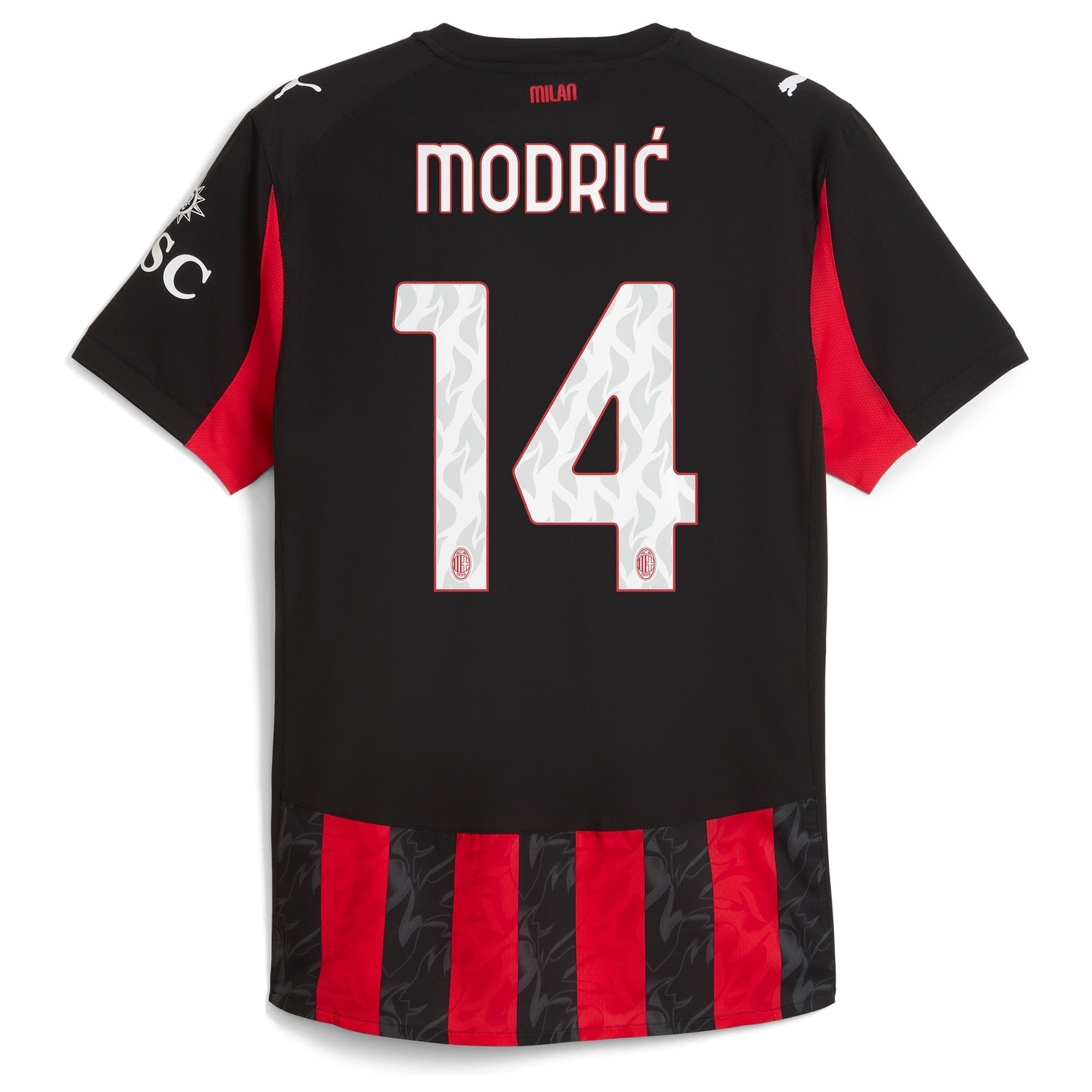 Luka Modric AC Milan 2025/26 Home Soccer Shirt - Red
