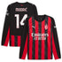 Luka Modric AC Milan 2025/26 Home Long Sleeve Soccer Shirt - Red