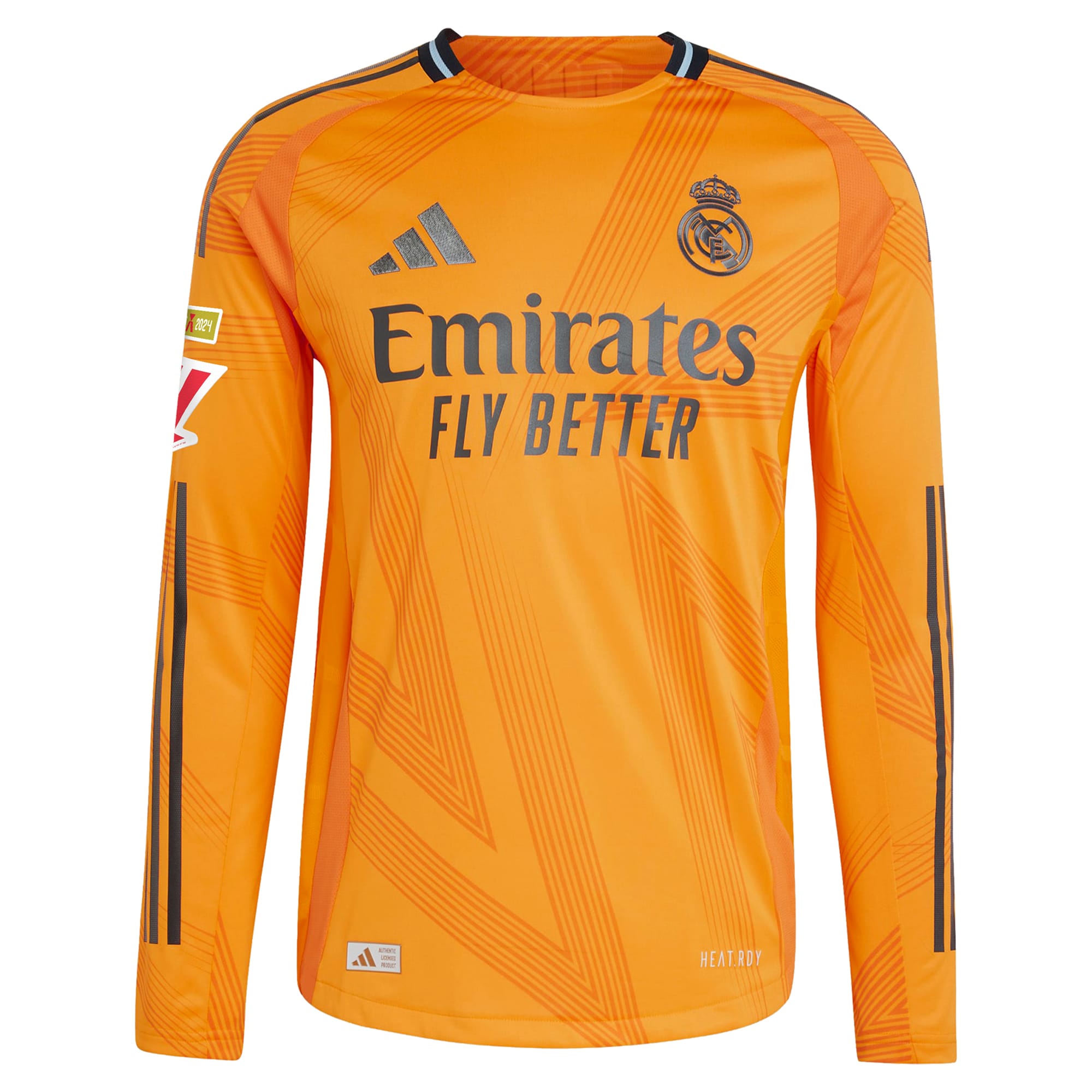 Luka Modric Real Madrid 2024/25 Away Long Sleeve Player Soccer Shirt - Orange