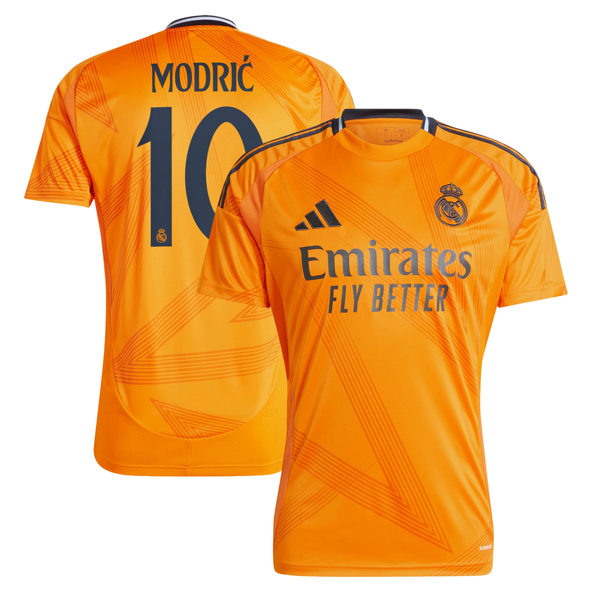 Luka Modric Real Madrid 2024/25 Away Player Soccer Shirt - Orange