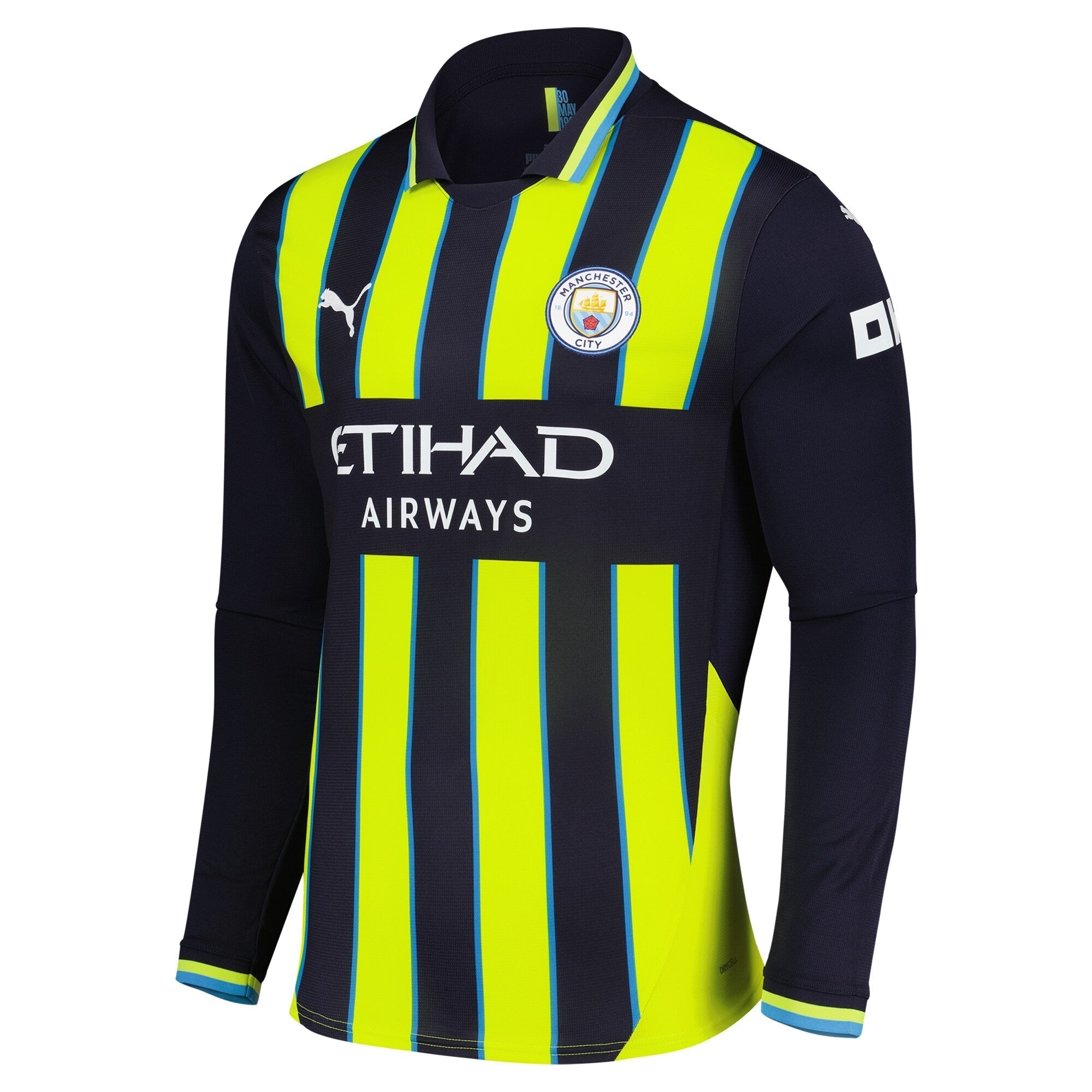 Manchester City Away Shirt 2024-25 - Long Sleeve with Foden 47 printing Soccer Shirt
