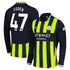 Manchester City Away Shirt 2024-25 - Long Sleeve with Foden 47 printing Soccer Shirt