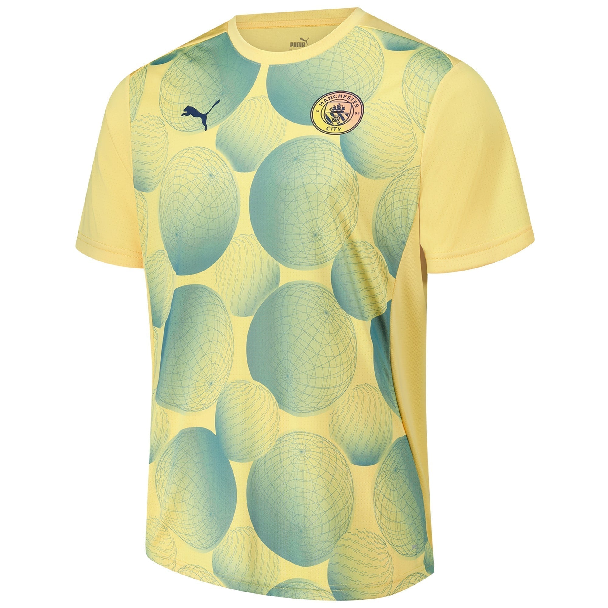 Manchester City 2024/25 Pre-Match Soccer Shirt - Gold