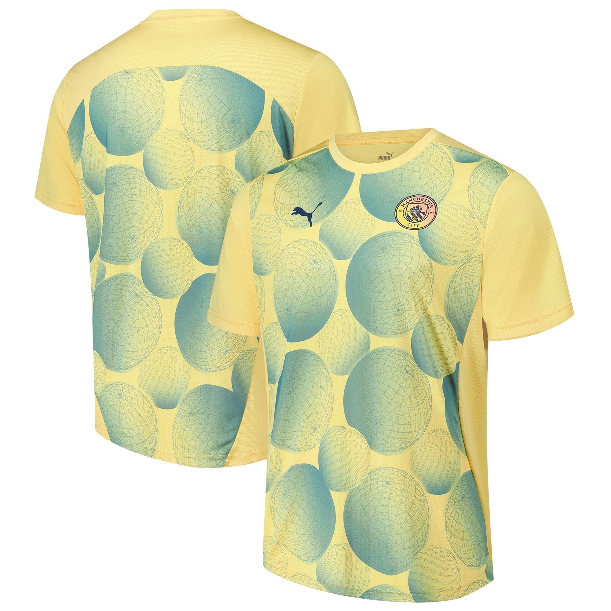 Manchester City 2024/25 Pre-Match Soccer Shirt - Gold