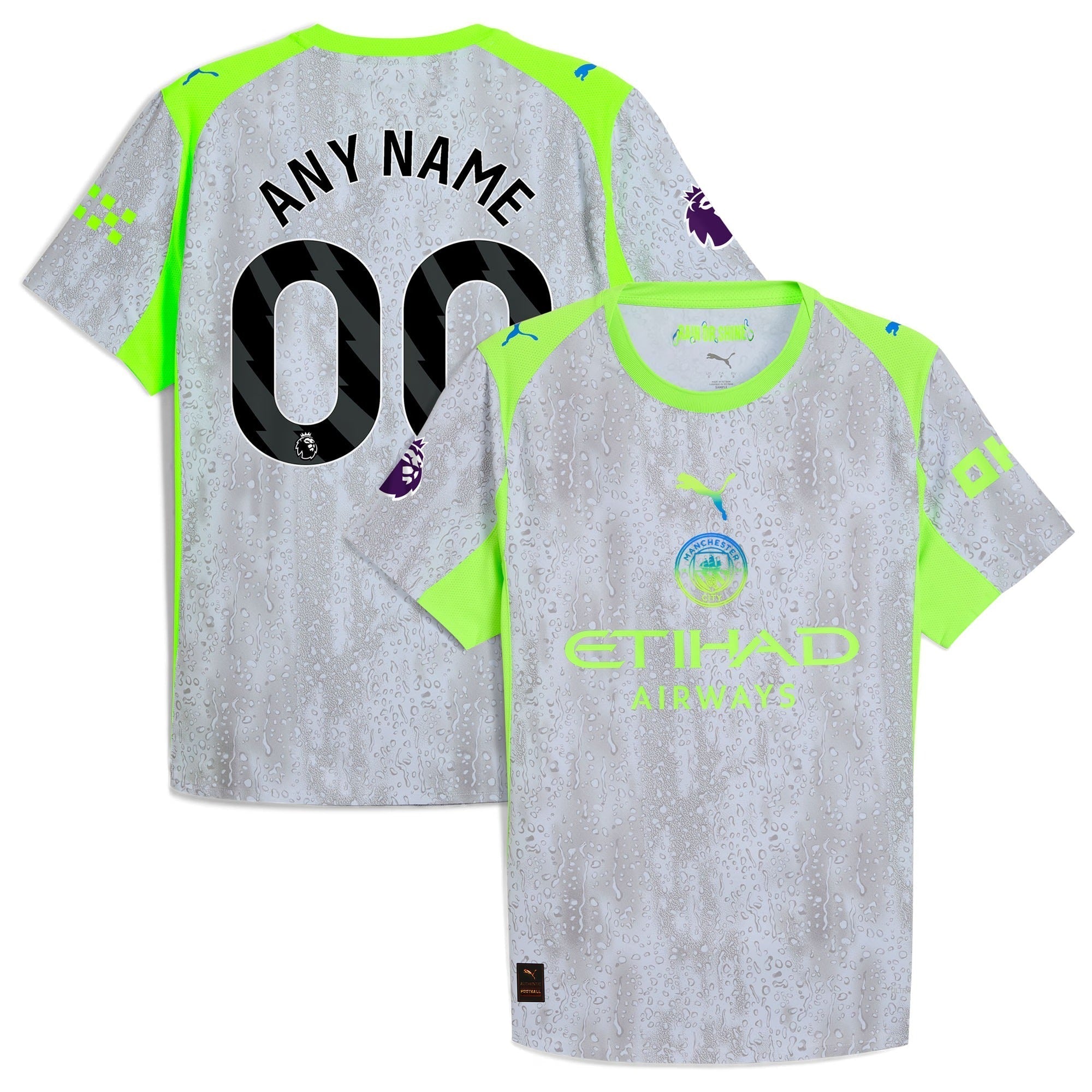 Manchester City 2025/26 Third Custom Soccer Shirt - Green/Neon Green