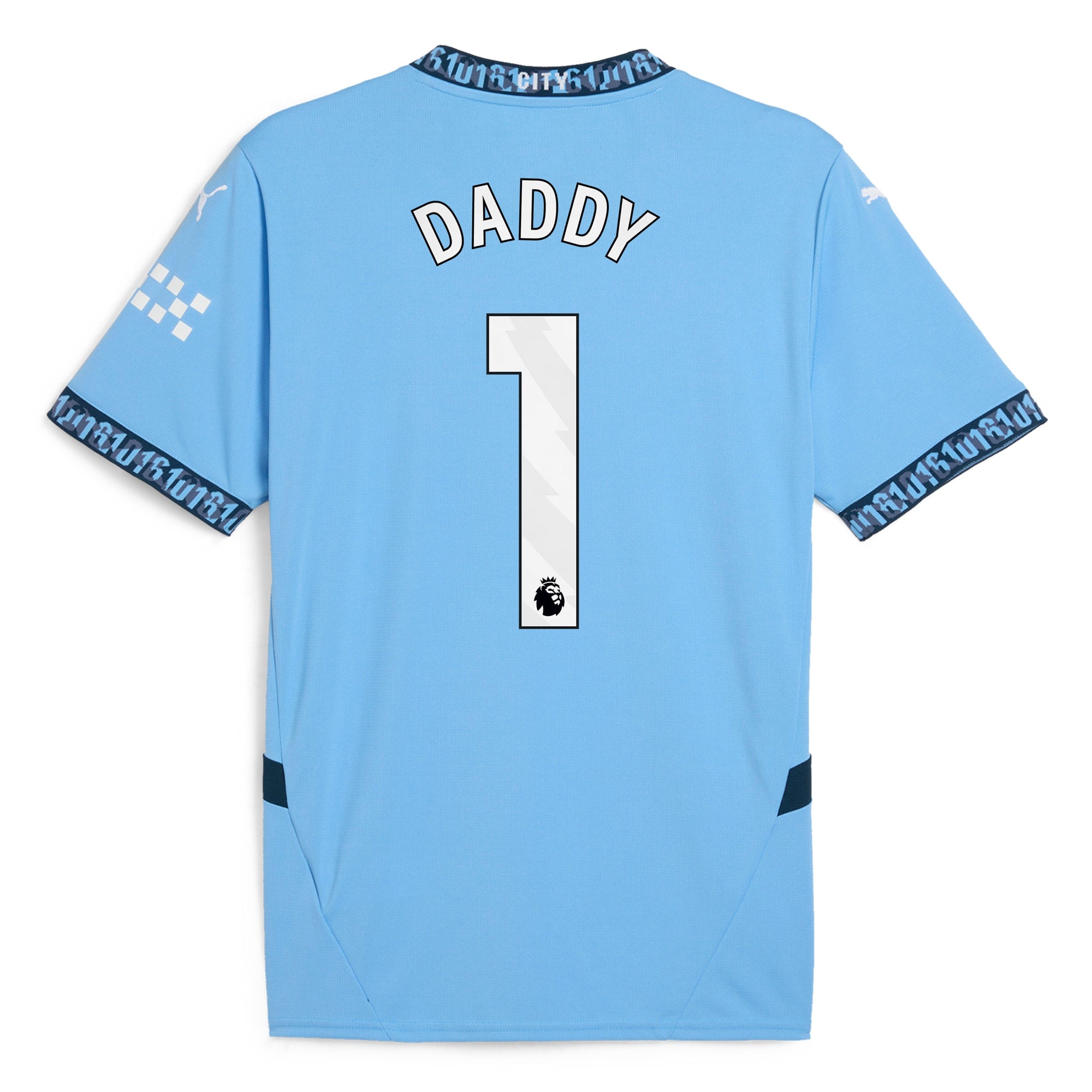 Manchester City Home Shirt 2024-25 - Daddy 1 Soccer Shirt - Blue