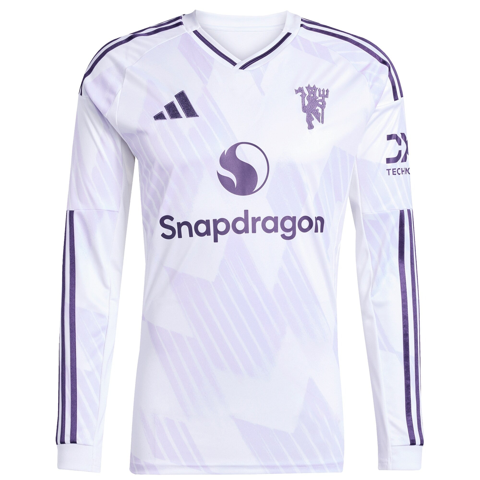 Manchester United 2025/26 Away Long Sleeve Custom Soccer Shirt - White