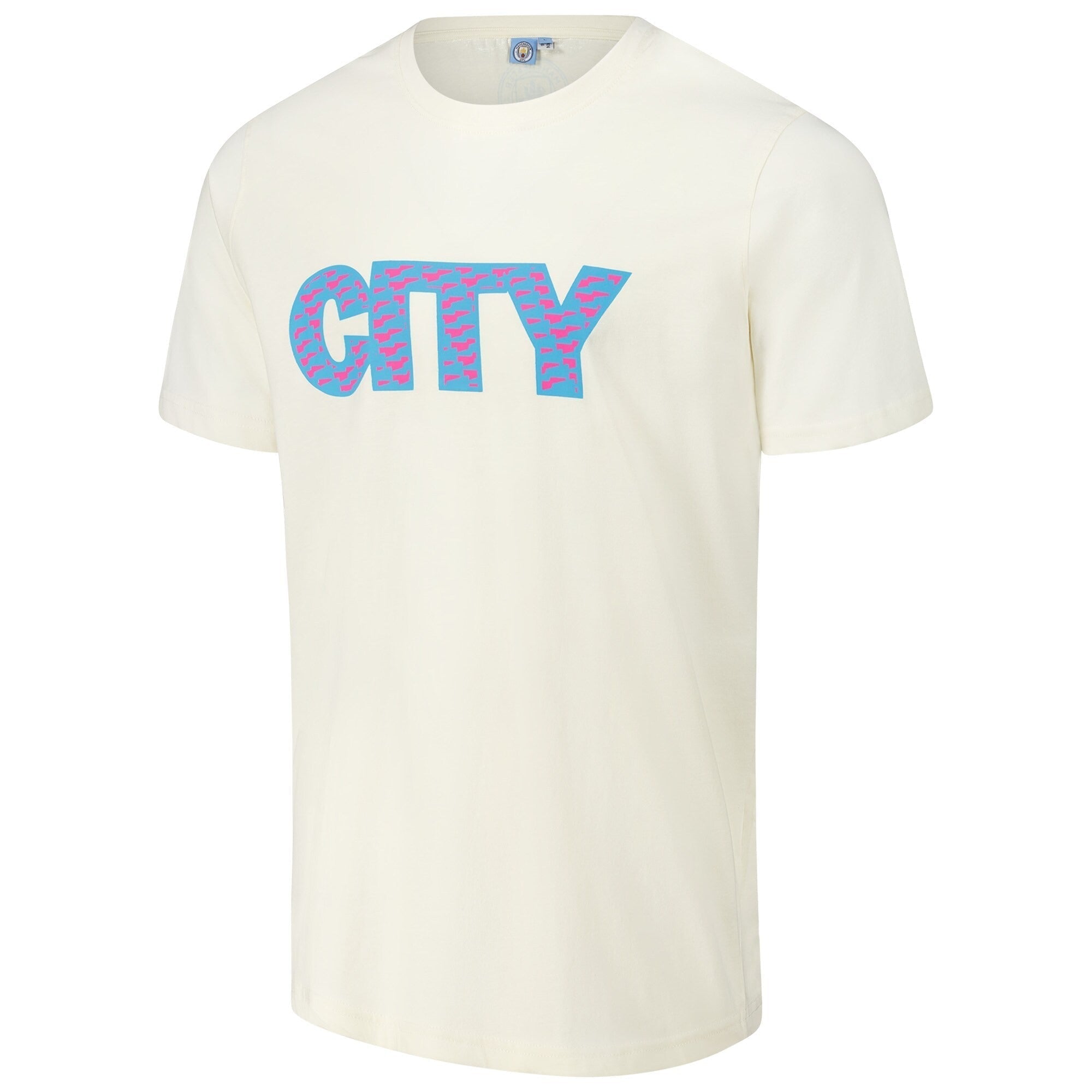 Manchester City Logo T-Shirt – Cream - Hygo Shirts™