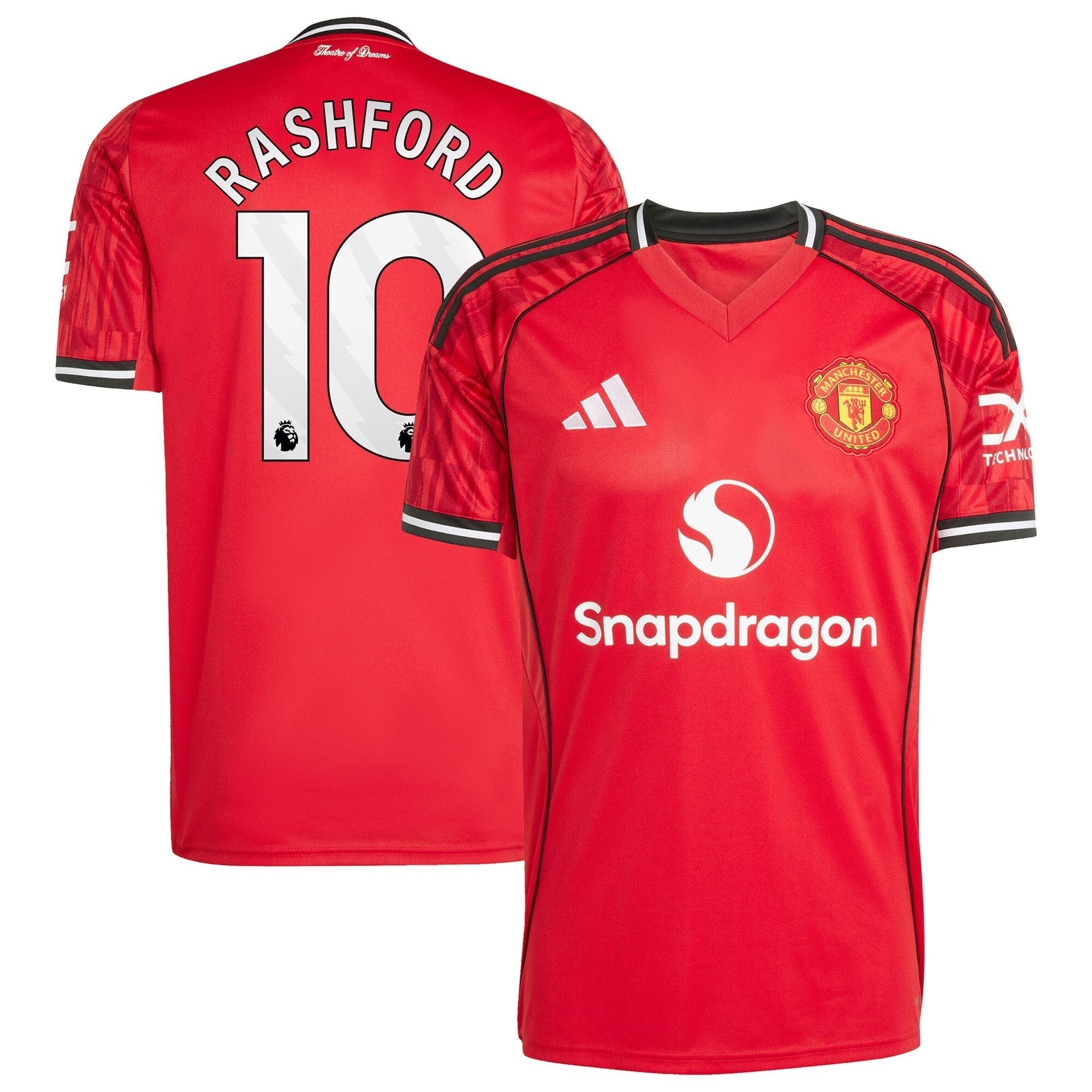 Marcus Rashford Manchester United Home 2025/26 Player Soccer Shirt - Red
