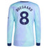 Martin Odegaard Arsenal 2024/25 Third Long Sleeve Player Soccer Shirt - Aqua