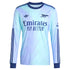 Martin Odegaard Arsenal 2024/25 Third Long Sleeve Player Soccer Shirt - Aqua
