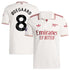 Martin Ødegaard Arsenal 2025/26 Third Player Soccer Shirt - White
