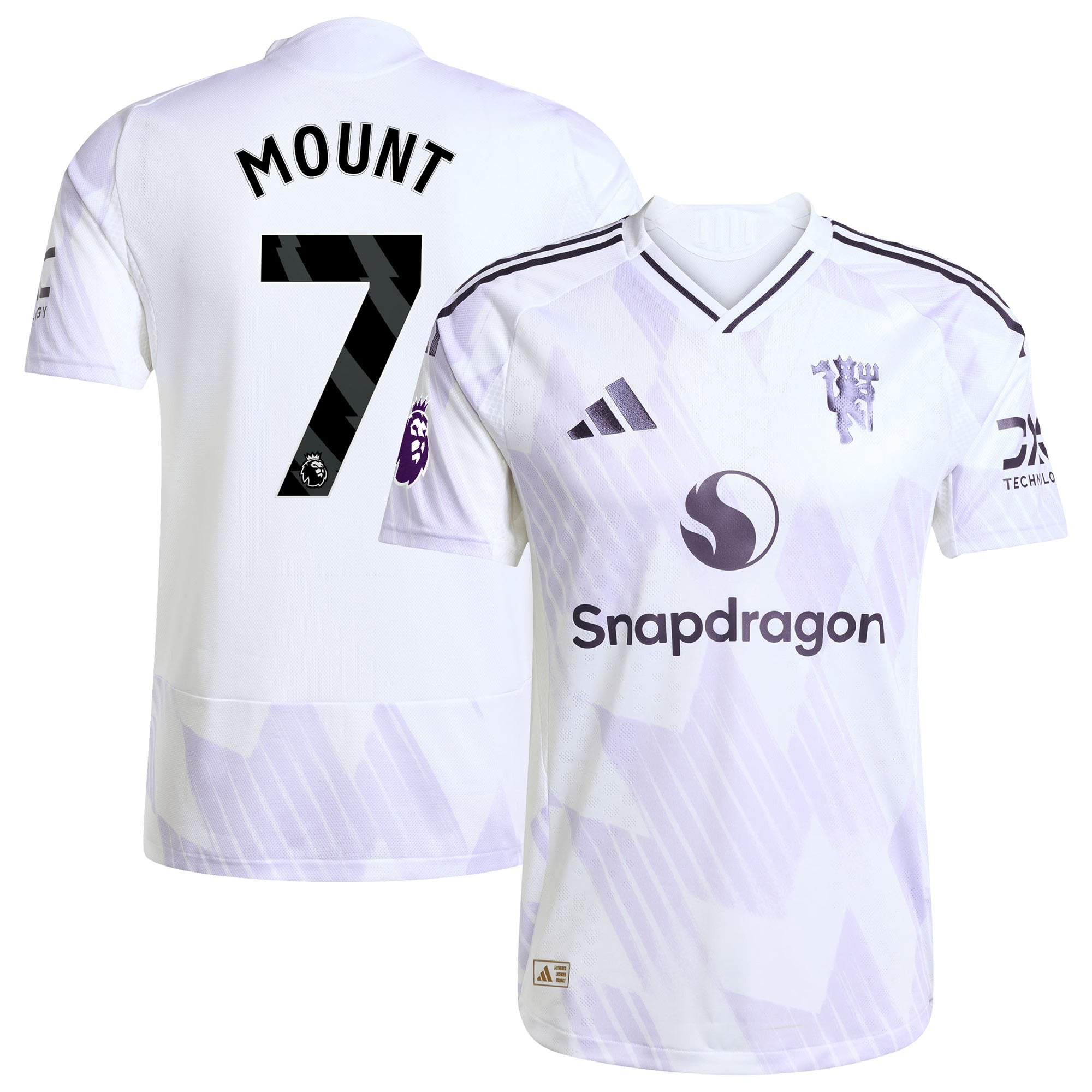 Mason Mount Manchester United 2025/26 Away Player Soccer Shirt - White