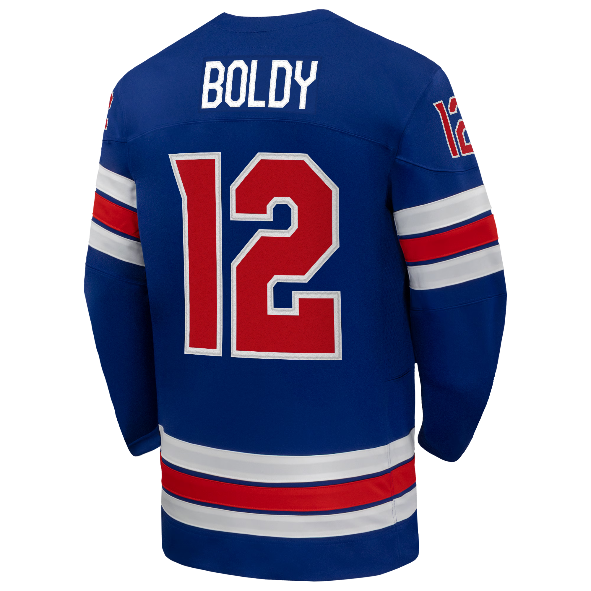 Matthew Boldy #12 USA Hockey 2026 Home Jersey - Nike Royal