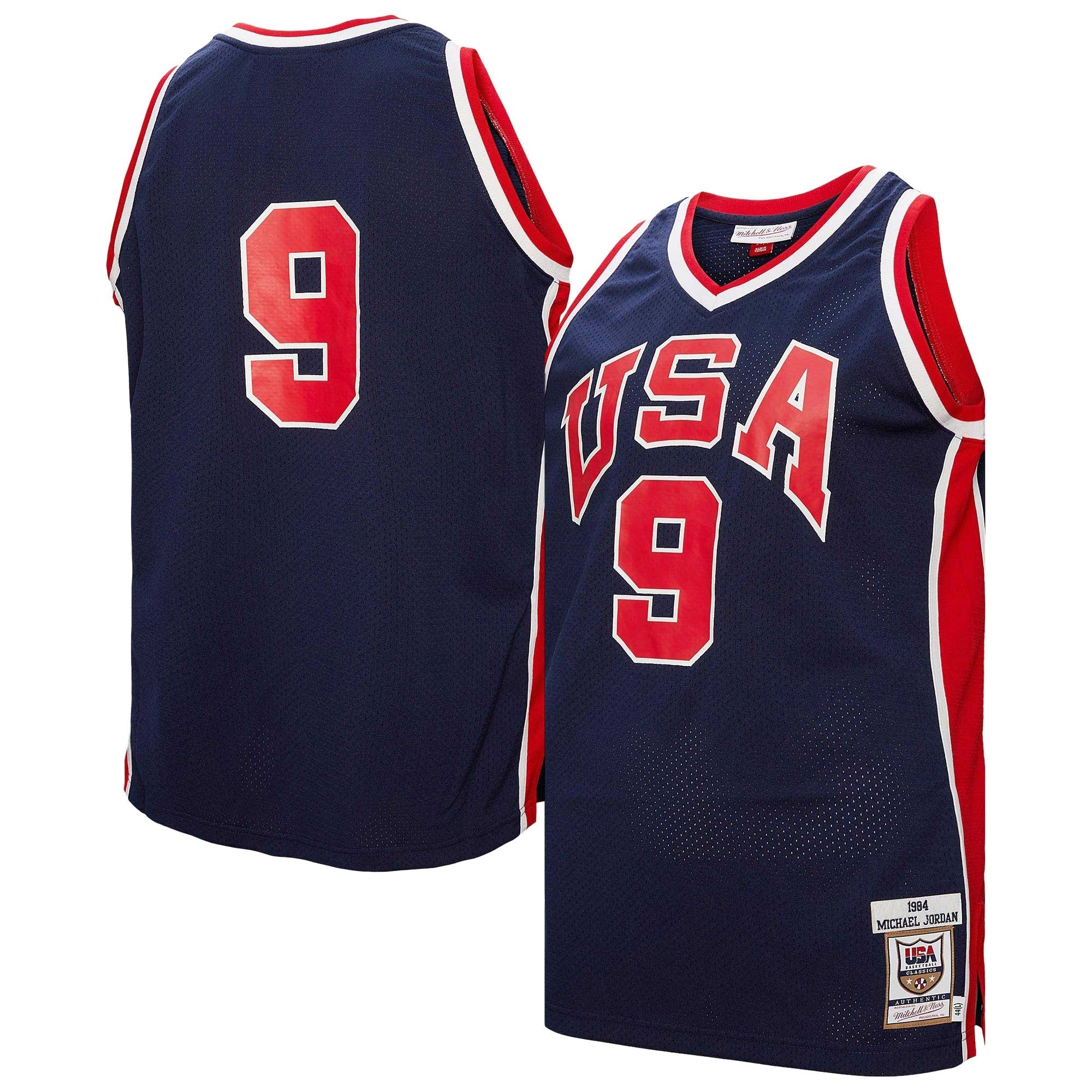 Mitchell & Ness Michael Jordan USA Basketball 1984 Authentic Jersey – Navy