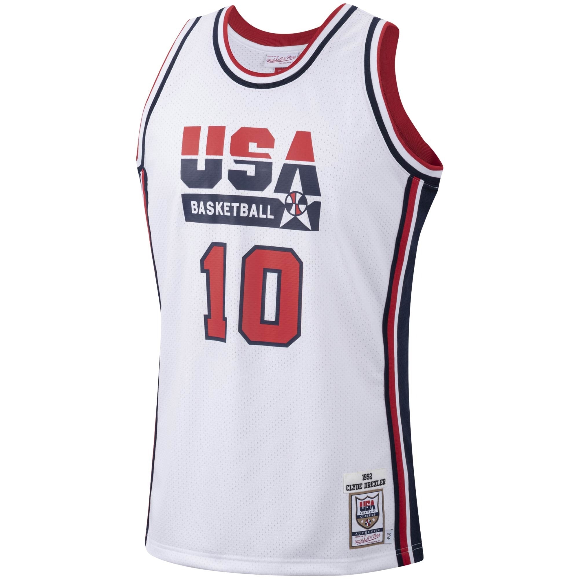 Mitchell & Ness Clyde Drexler USA Basketball 1992 Dream Team Authentic Jersey – White