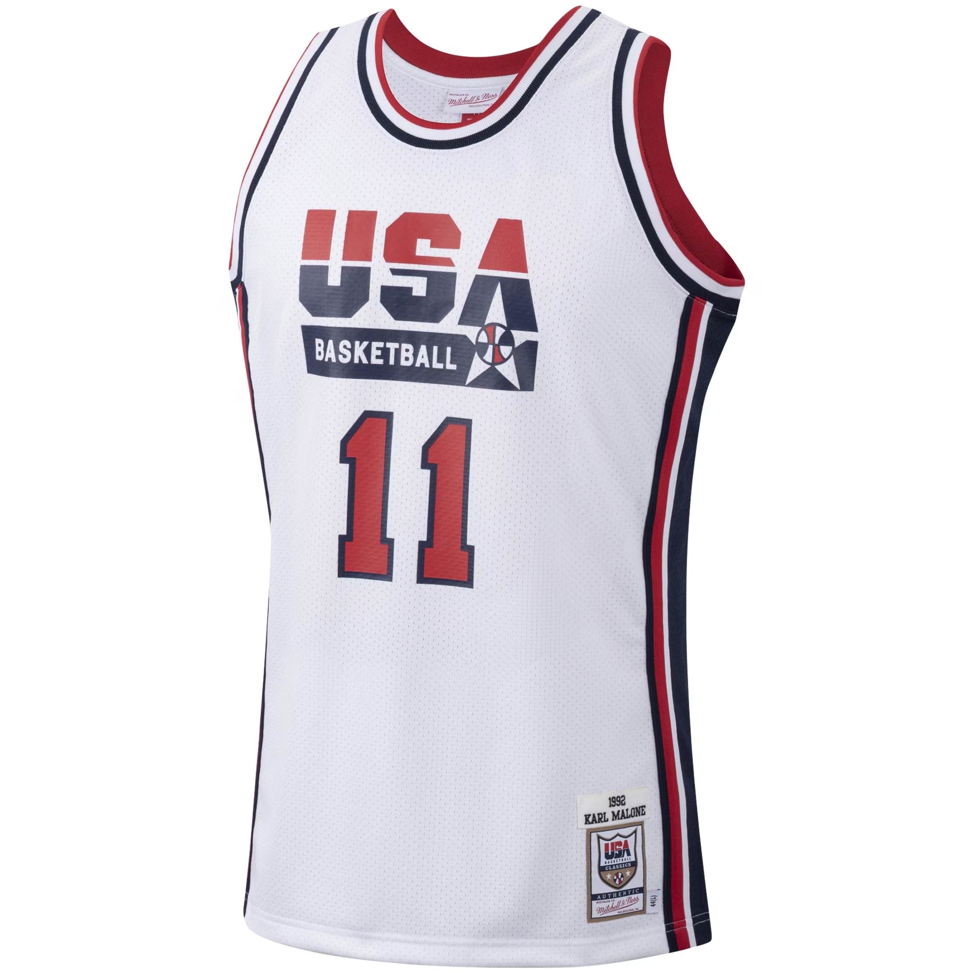 Mitchell & Ness Karl Malone USA Basketball 1992 Dream Team Authentic Jersey – White