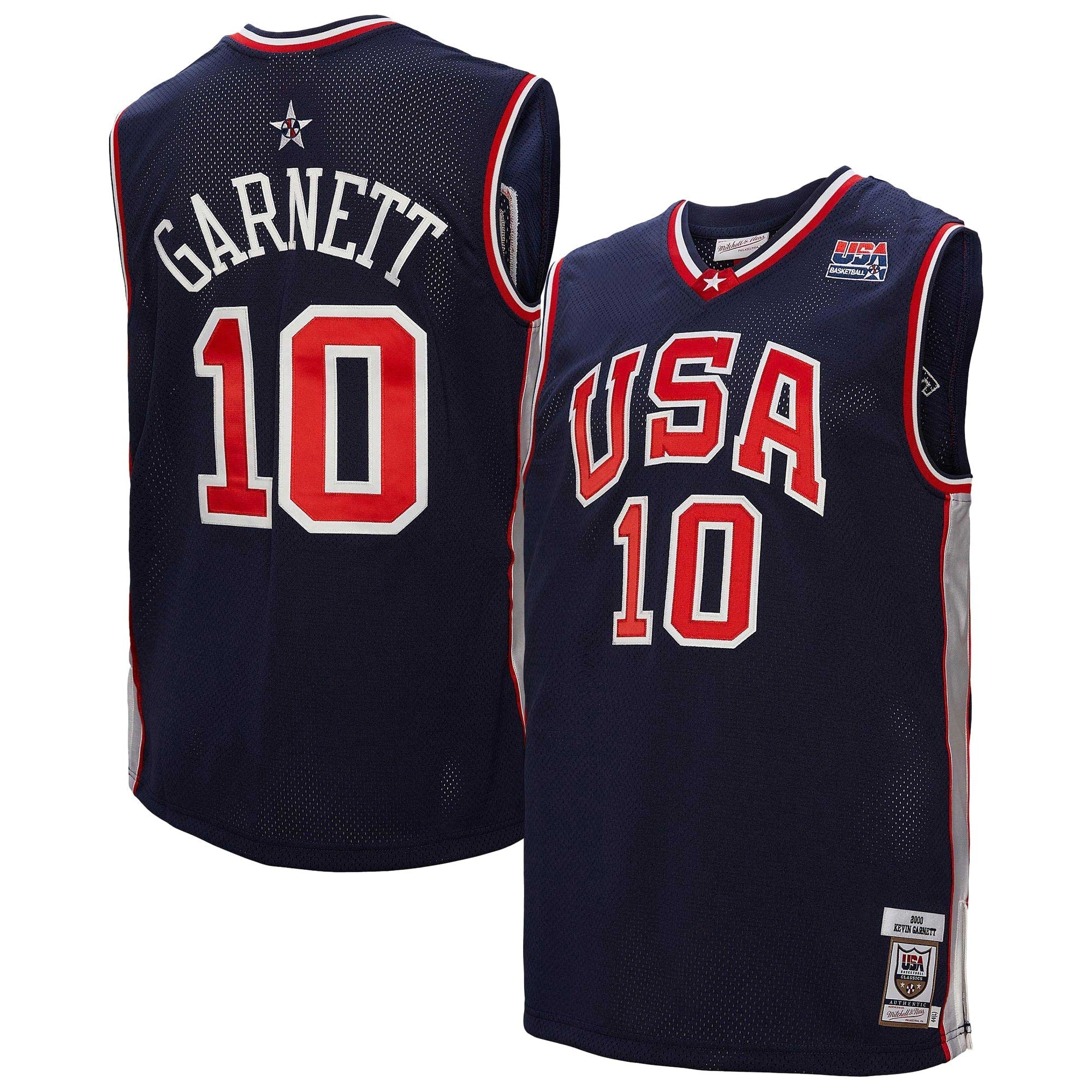 Mitchell & Ness Kevin Garnett USA Basketball 2000 Authentic Jersey – Navy