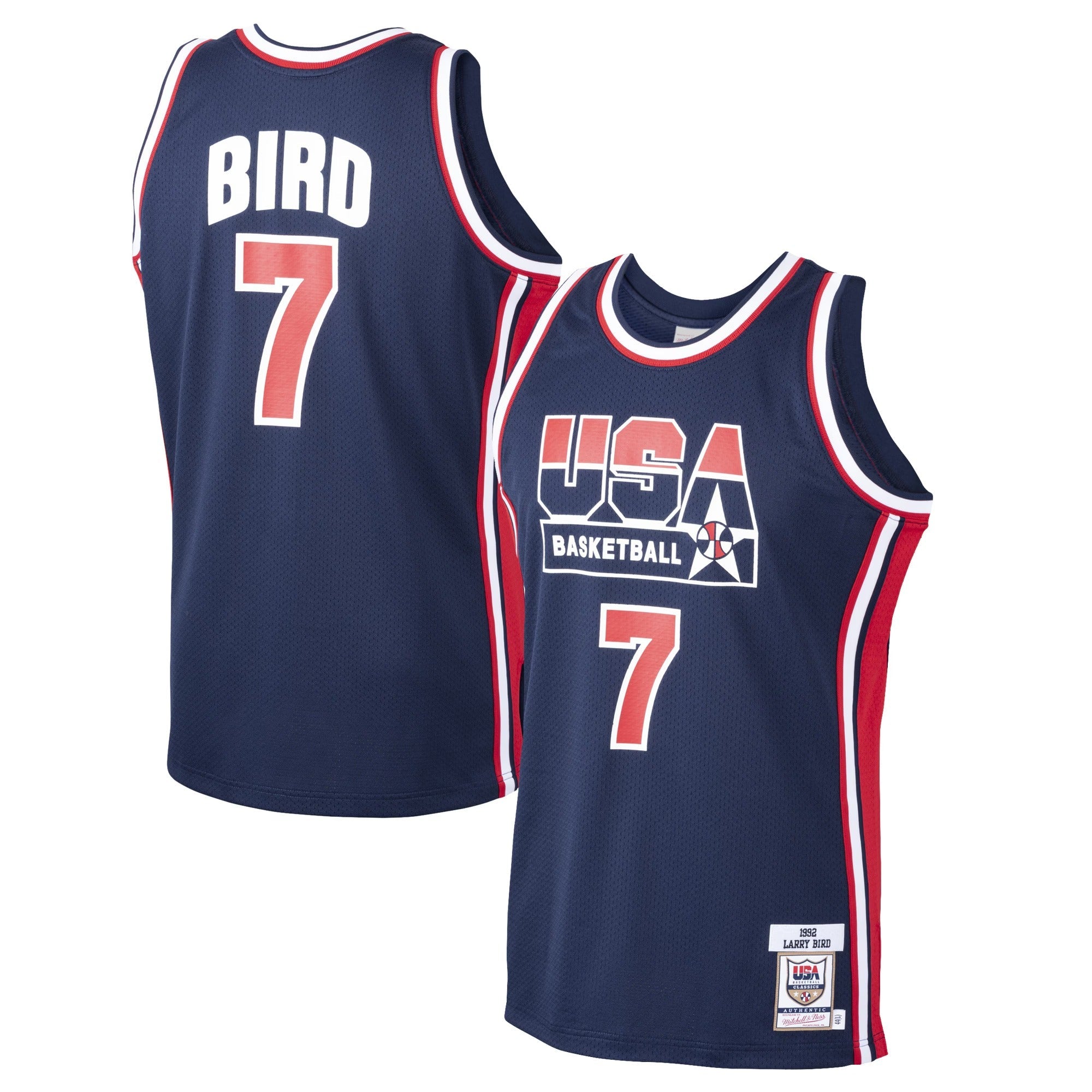 Mitchell & Ness Larry Bird USA Basketball 1992 Dream Team Authentic Jersey – Navy