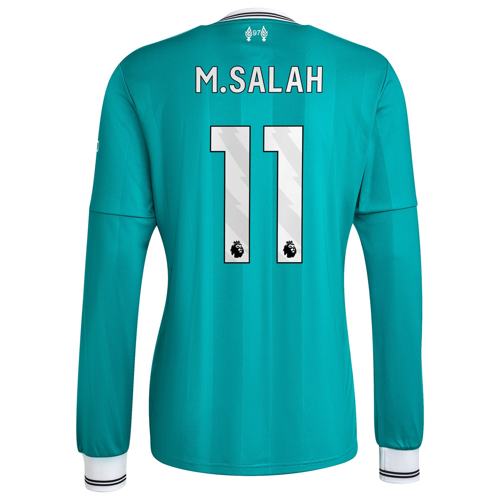 Mohamed Salah Liverpool 2025/26 Third Long Sleeve Player Soccer Shirt - Green