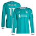 Mohamed Salah Liverpool 2025/26 Third Long Sleeve Player Soccer Shirt - Green